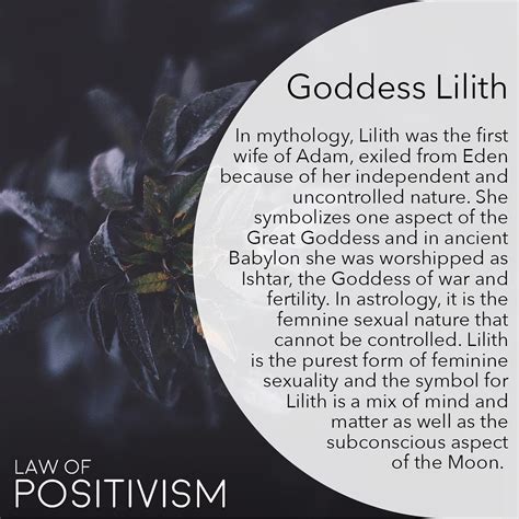 Lilith in witcycgaft